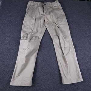 Vertx Pants Mens 36x32 Tactical Cargo Khaki Inset Pockets Stretch EUC
